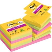 Post-it Super Sticky Z-Notes, 8 + 4 Gratis-Bl&ouml;cke (1080 Blatt), 76 x 76 mm 