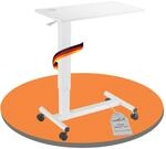 PureMounts&reg; h&ouml;henverstellbarer Beistell-Tisch mit Gasdruckfeder, intergierter