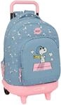 Snoopy Gro&szlig;er Rucksack mit R&auml;dern, kompakt, abnehmbar, ideal f&uuml;r Kinder