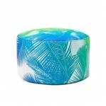 Lumaland Sitzsack Pouf Tropical | kompaktes 3in1 Sitzkissen - Outdoor Hocker,
