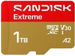 SANDISK Extreme microSDXC 1 TB, UHS-I-Karte + SD Adapter (bis zu 245 MB/s Lesen und