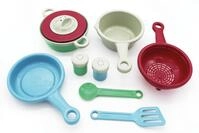 GOWI 416-00329 Koch Set Oslo 11-teilig &ndash; Kinderk&uuml;che Zubeh&ouml;r f&uuml;r Kinder ab...