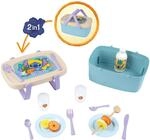 Smoby &ndash; Stitch 2-in-1 Picknickkorb &ndash; L&auml;sst Sich in einen Beistelltisch