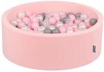 KiddyMoon B&auml;llebad 90X30cm/300 B&auml;lle &empty; 7Cm B&auml;llepool Mit Bunten B&auml;llen F&uuml;r