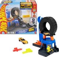 Hot Wheels City Reifenwerkstatt Spielset und 1:64 Spielzeugauto | Strecken-Set...