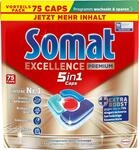 Somat Excellence Premium 5in1 (75 Caps), Sp&uuml;lmaschinentabs mit Extra Boost 