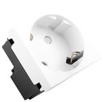 lanberg Wandrosette 230 V SCHUKO 16 A Tool-Less wei&szlig;