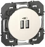 Legrand LEG95227 2 USB 12 W BL Dooxie Ladeger&auml;t 2 USB A + A 2,4 A 12 W Wei&szlig;