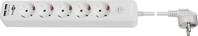 Goobay 41265 5-fach Steckdosenleiste mit IO-Schalter, Kindersicherung und 2 USB...