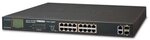 Planet 16-Port 10/100TX 802.3at PoE + 2-Port Gigabit TP/SFP