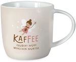 Grafik-Werkstatt Kaffeetasse - Kaffee zaubert - aus Porzellan, 300 ml | Kaffeebecher