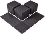 VEVOR Terrassenfliesen, 54er-Set, Balkonfliesen 30x30cm, Klickfliesen,...