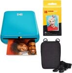 KODAK Step Printer Drahtloser mobiler Farbig Fotodrucker mit Zink-Technologie (Blau)