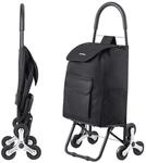 VEVOR Faltbarer Einkaufswagen, 450x350x965mm, Sackkarre zum Treppensteigen mit 6