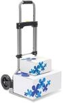 Relaxdays Sackkarre klappbar, belastbar bis 60 kg, HxBxT:96x38x37cm, grau 