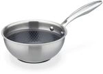 GSW Sauteuse Inoxxa Black, Kleine Edelstahlpfanne, Beschichtete Schwenkpfanne,