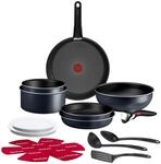 Tefal Ingenio Enjoy 17-tlg. Kochgeschirr-Set, Antihaftversiegelung | stapelbar,