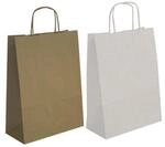 agipa 101649 Papiertragetasche - aus Kraftpapier mittel, wei&szlig;