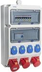 VOTHA&reg; Wandverteiler - verdrahtet"WUPPERTAL" mit FI-Schalter Steckdose 230 V~ 4, CEE