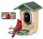 Vogelhaus mit Kamera, Rollei Vogelfutterhaus Smart AI Bird Feeder 3K 