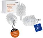 KEUCO Ersatzb&uuml;rstenkopf wei&szlig;, 3 St&uuml;ck, f&uuml;r Edition 11, 300, Elegance, Cleo...