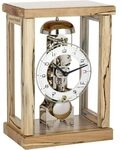 Hermle 23056-T30791 Tischuhr in puristischem Design, Eisbuche, Eisbuche Hell, 18,5cm