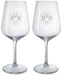 Borussia Dortmund BVB Weinglas 2er-Set, Universal-Weinglas, 0,45 l | Gedrucktes