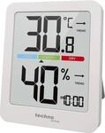 techno line WS 9456 Thermo-Hygrometer mit Uhr | Innenthermometer & Hygrometer 