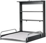 roba Wandwickelregal Anthrazit - Klappbarer Wickeltisch mit Wickelauflage 