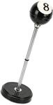Relaxdays Standaschenbecher, h&ouml;henverstellbar 37,5-70 cm, schwarz/silber |...