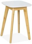 Relaxdays Esszimmerhocker aus Bambus, Sitzhocker K&uuml;che, Flur & Bad, HxBxT:...