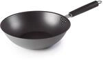 LACOR 63729 &ndash; Antihaft-Stahlwok 28 cm &ndash; Schwarz Profi-K&uuml;che Qualit&auml;t | Aus