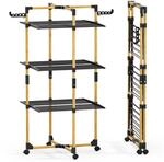 VOUNOT&reg; W&auml;schest&auml;nder Turm 3 Ebenen Turmw&auml;schest&auml;nder Klappbar W&auml;scheturm...