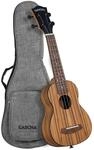 CASCHA Ukulele Zebra Wood &ndash; Hochwertiges Zebraholz I Warmer Klang I Okoume Hals I