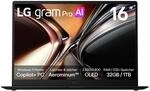 LG gram Pro 16 16Z90U-K.AUB8GN 16 Zoll WQXGA+ OLED Copilot+ Notebook, Intel Core