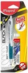 Maped - Druckbleistift BLACK'PEPS 0,7 mm HB +12 Ersatzminen +4 Ersatzradierer -