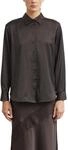 COMMA Damen Hemdbluse &ndash; Satin, Regular Fit, Langarm