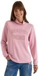 Damen Langarm Shirt mit Stehkragen und Wording