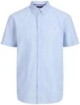 Jack & Jones Herren Jprblusummer Lin. Bl. Shield Ss Shirt Sn