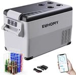 EUHOMY 30,6L Kompressor K&uuml;hlbox 12V/24V DC - K&uuml;hl-Gefrier-Kombi (-20℃~20℃) mit