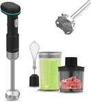 Cecotec Tragbarer Handmixer BlendGo Hand Scratchless. DC 180W Motor, 6.500-13.000RPM,