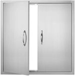 VEVOR Grill-Zugangst&uuml;r, 790 x 790 x 46 mm, Doppelte Au&szlig;enk&uuml;chent&uuml;r,