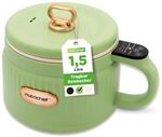 NutriChef 1.6 QT Tragbarer Elektrischer Reiskocher & Lunch Maker | Multifunktional &