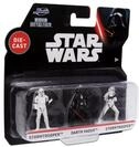 Jada Toys Star Wars Nano Die-Cast Figuren 3er Set, Stormtrooper, Darth Vader,