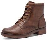 Tamaris Damen Boots Synthetik | 1-25111-47 &ndash; Schn&uuml;rung & Rei&szlig;verschluss,...