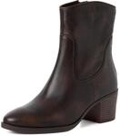 MARCO TOZZI Damen Stiefel aus Leder mit Rei&szlig;verschluss Bequem
