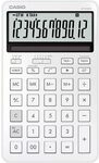 CASIO JW-200DQ-WE Tischrechner, Wei&szlig;, 12-stellig, Solar/Batteriebetrieb |...