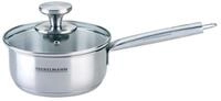 Fackelmann Stieltopf mit Deckel &Oslash; 16 cm &ndash; Edelstahl, 1,5l, ergonomischer...