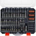 VEVOR Steckschl&uuml;sselsatz, 80-tlg., SAE- & Metrisch, Magnetische Steckschl&uuml;ssel, mit