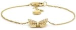 FOSSIL Damen Edelstahl mit Karabinerverschluss schmales Kettenarmband
